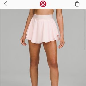 Lululemon Court Revival High-Rise Skirt in strawberry milkshake